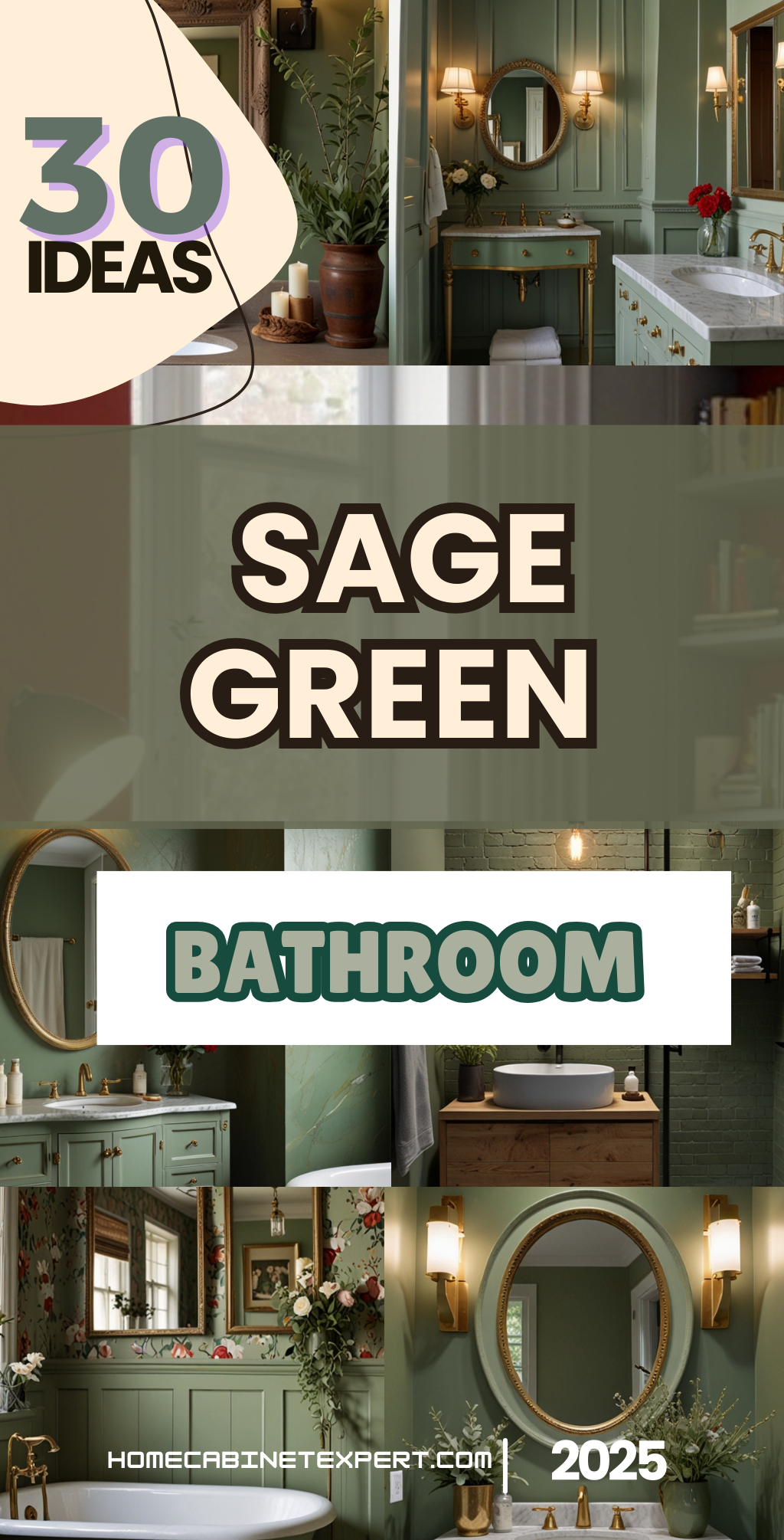 25 Sage Green Bathroom Ideas To Refresh Your Space HOME CABINET EXPERT