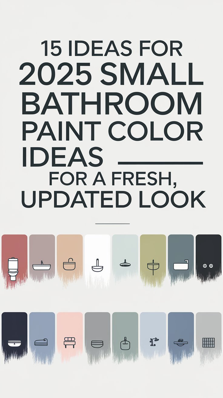 15 Ideas For 2025 Small Bathroom Paint Color Ideas for a Fresh, Updated ...