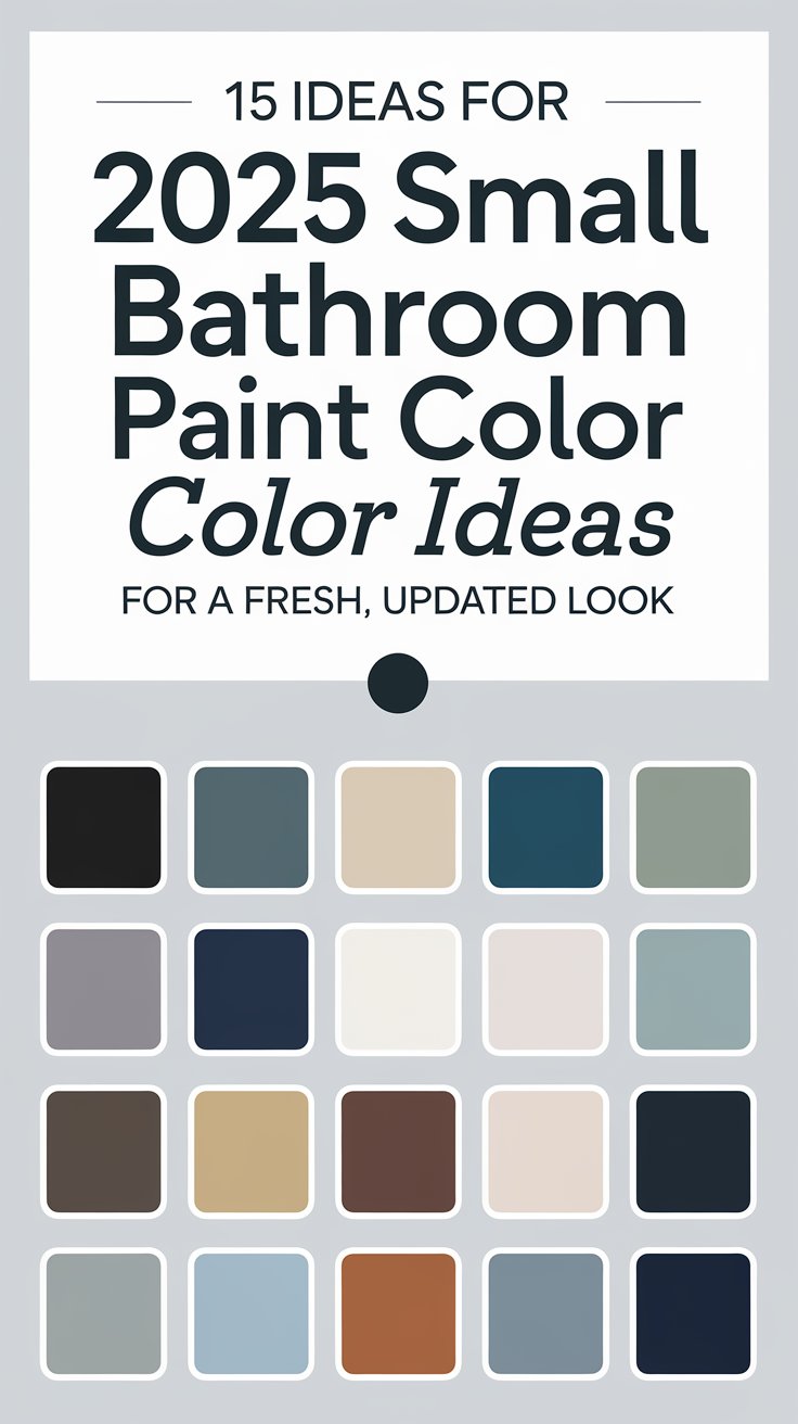 15 Ideas For 2025 Small Bathroom Paint Color Ideas for a Fresh, Updated ...