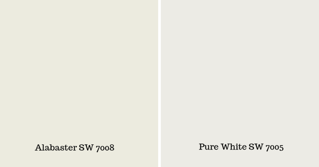 Comparing Alabaster vs Pure White Cabinets