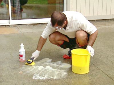 Eliminate Acid Stains from Concrete