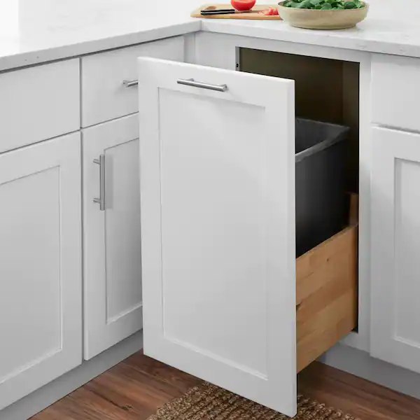 Kitchen Look with Hampton Bay Dove Gray Cabinets
