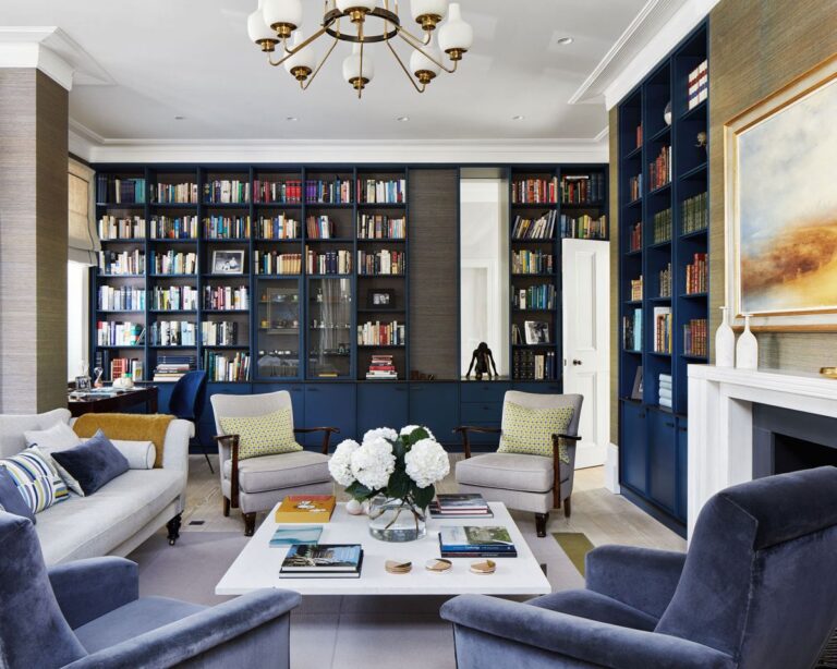 Transform Your Living Room with Elegant Built-in Bookshelves