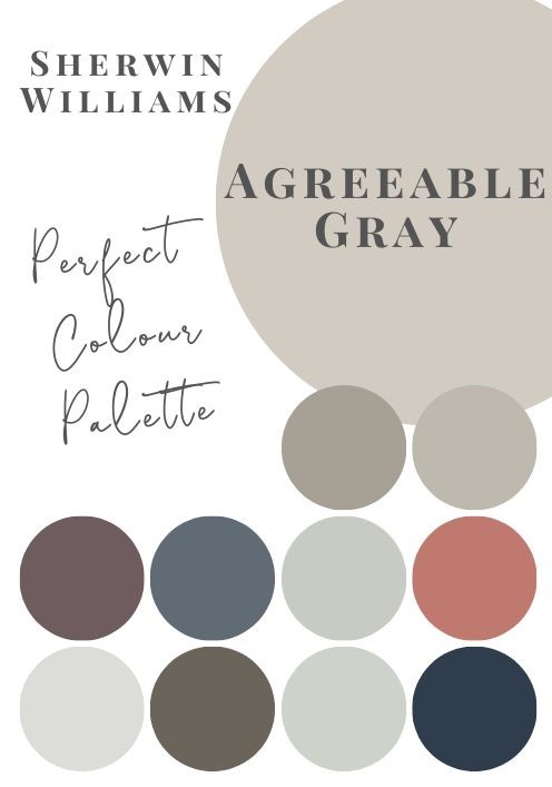 Sherwin Williams Agreeable Gray Color Palette