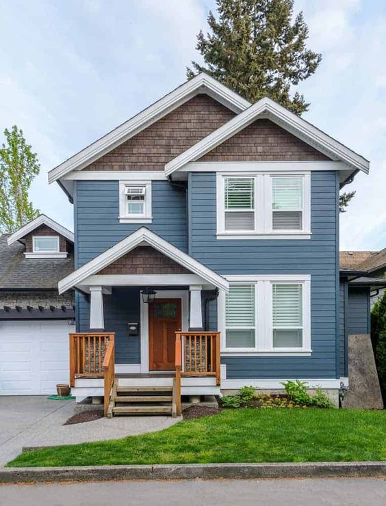 Transform Your Home’s Curb Appeal with These Blue Grey Exterior House ...