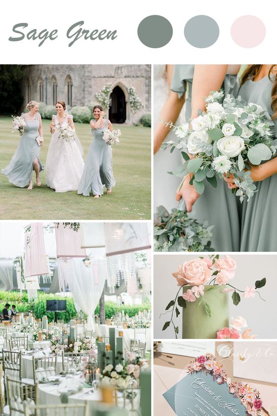 Choosing Wedding Colors That Complement Sage Green