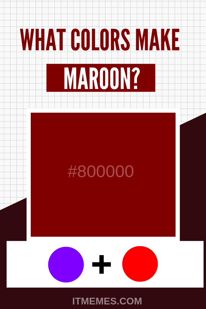 Colors That Combine to Create Maroon