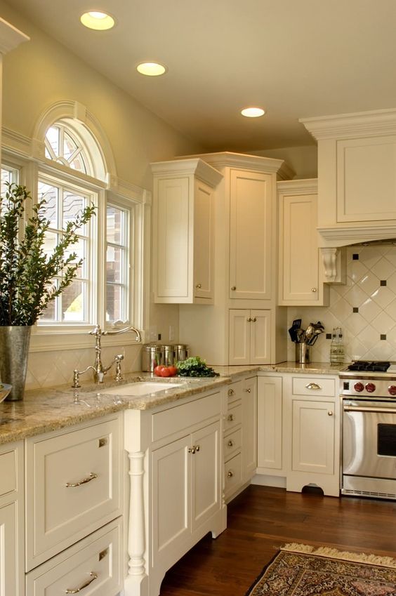 Elevate Your Kitchen with Cream Off-White Cabinets - Enhance Your Space ...