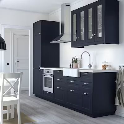 IKEA Blue Kitchen Cabinets 