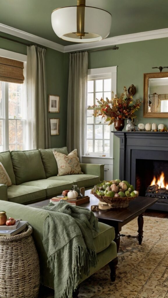 sage green and blue living room,
light sage green living room,
sage and grey living room,
sage green and cream living room,
warm sage green living room,
rustic sage green living room,