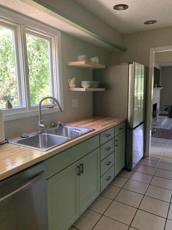 How to Choose the Right Countertops for Your Olive Green Cabinets ...