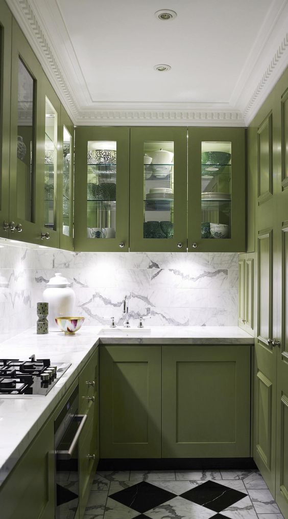 Countertops for Your Olive Green Cabinets