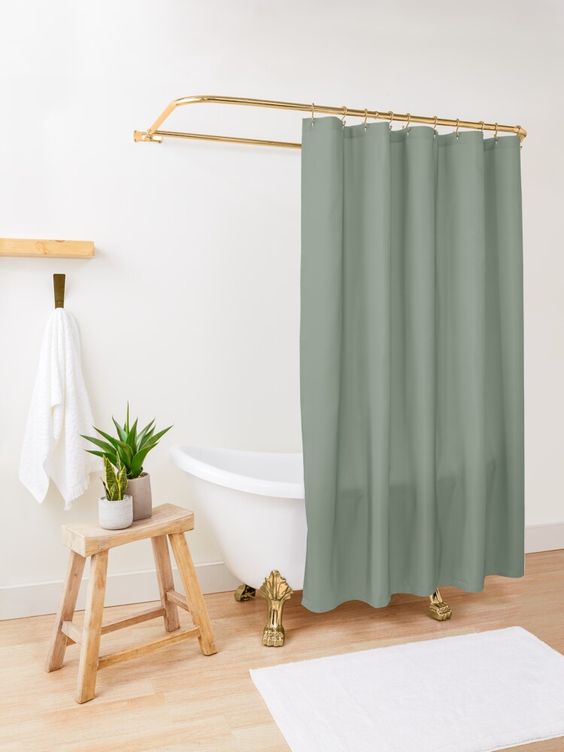 Sage Green Shower Curtains