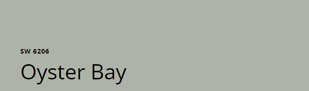 Sherwin-Williams Oyster Bay (SW 6206)
Muted green with subtle gray undertones, pairing elegantly with navy for a balanced feel.