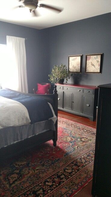 How to transform your bedroom with a stunning Hale Navy color scheme ...