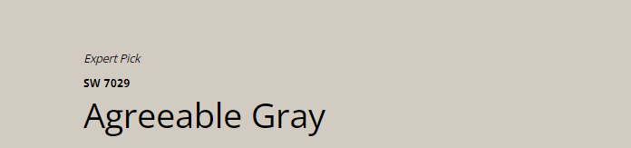 Sherwin Williams Agreeable Gray (SW 7029)
A popular warm gray with a balanced tone, providing a similar neutral vibe to Edgecomb Gray and Pale Oak.