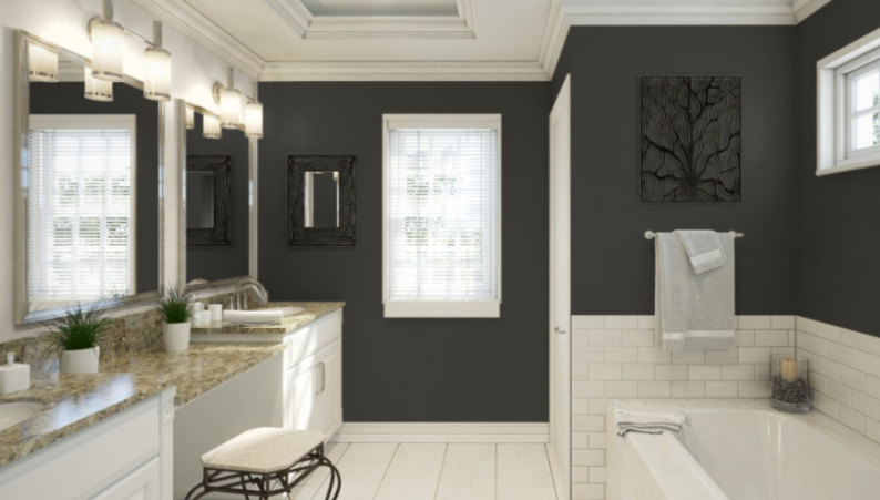 Sherwin Williams Iron Ore (SW 7069)
A deep, dark blue-black that adds a striking and contemporary feel to any room.