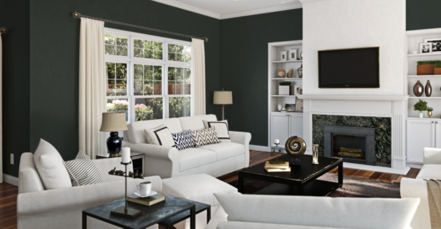 Sherwin-Williams Jasper (SW 6216)
Rich, deep green with a hint of warmth, adding a cozy, refined touch.