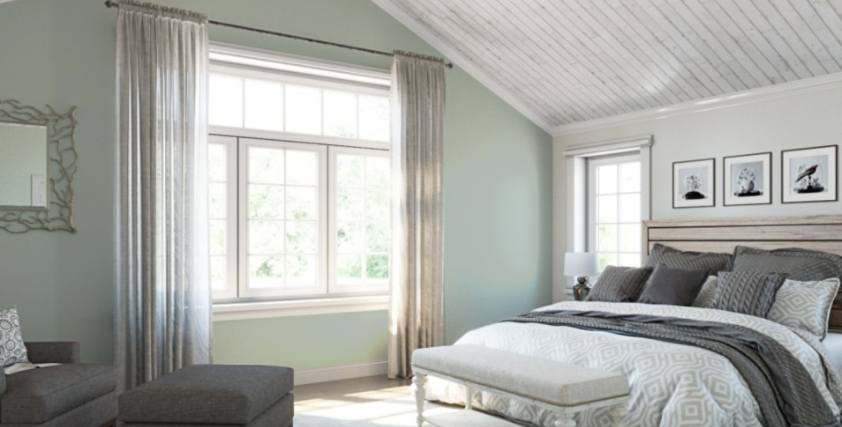 Sherwin-Williams Rainwashed (SW 6211)
A calming blue-green that brings a refreshing, tranquil atmosphere to any room.