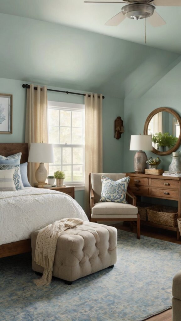 sea salt bedroom paint,
rooms painted sea salt,
sea salt paint from sherwin williams,
6204 sea salt,
sherwin williams 6204,
classic coastal decor,
coastal halloween decor,
coastal fall decor,