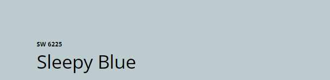 Sherwin Williams Sleepy Blue (SW 6225)
A soft, warm blue-gray that evokes tranquility and comfort, perfect for bedrooms and living areas.