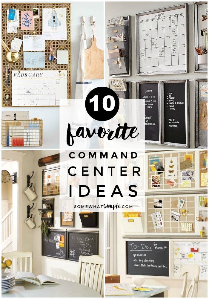Genius Home Command Center Ideas