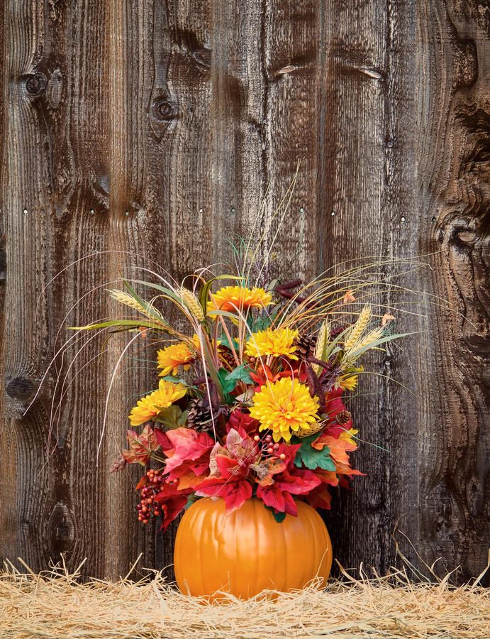 Pumpkin Flower Arrangement Ideas