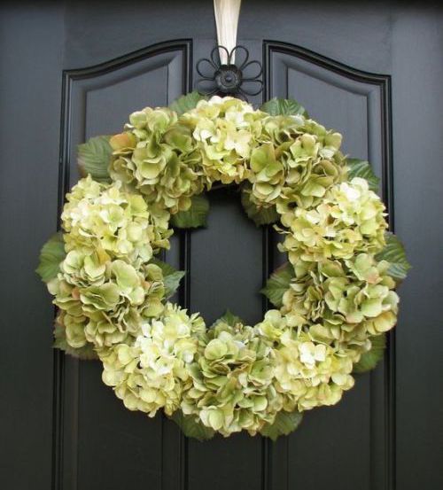 DIY Hydrangea Wreath