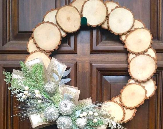 How to Create a DIY Wood Slice Wreath for 2024 Holidays? | HOME CABINET ...