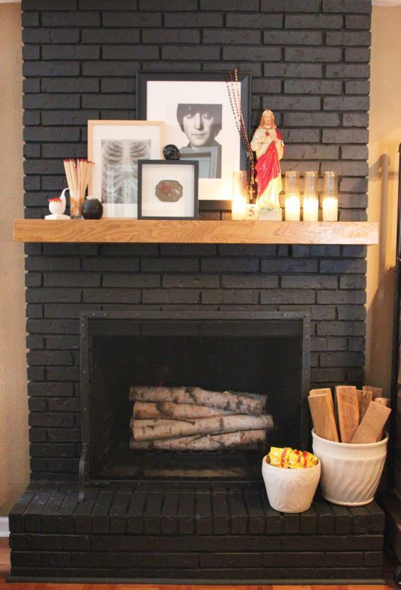 How to Tile a Brick Fireplace
