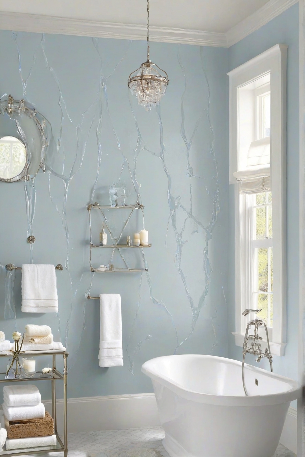 Bathroom Walls: Crushed Ice SW 7647 - 2024 Wall Paint Guide | HOME ...