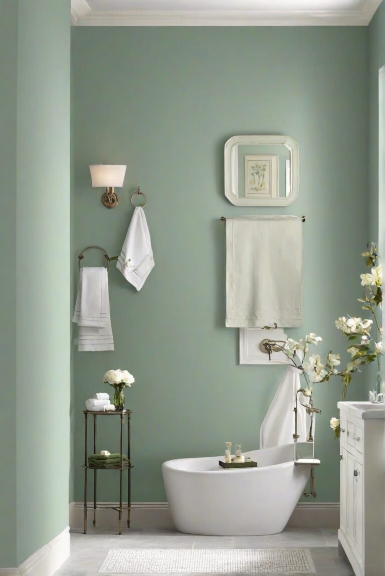 Bathroom Walls: Halcyon Green SW 6213 - 2024 Wall Paint Guide | HOME ...