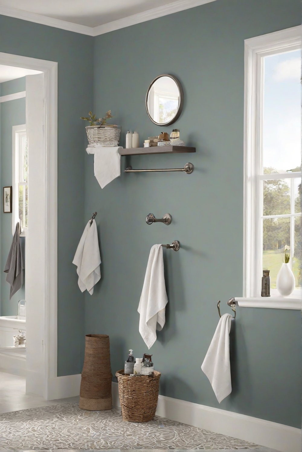 Bathroom Walls: Icelandic Sw 6526 - 2024 Wall Paint Guide - Home 