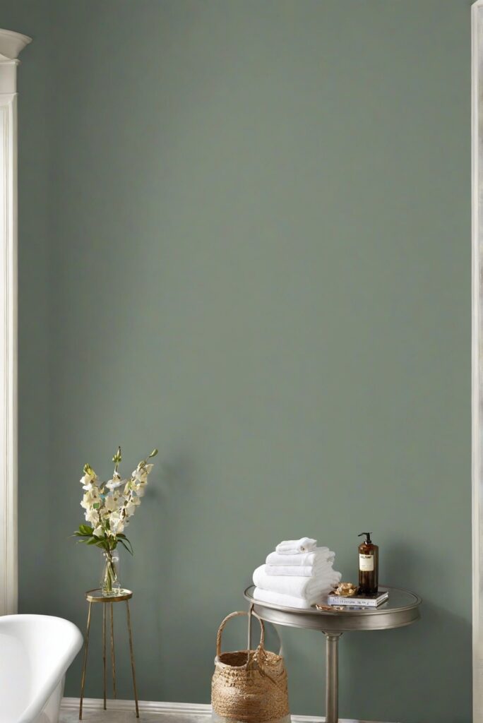 bathroom paint, bathroom wall decor, green wall paint, wall paint design