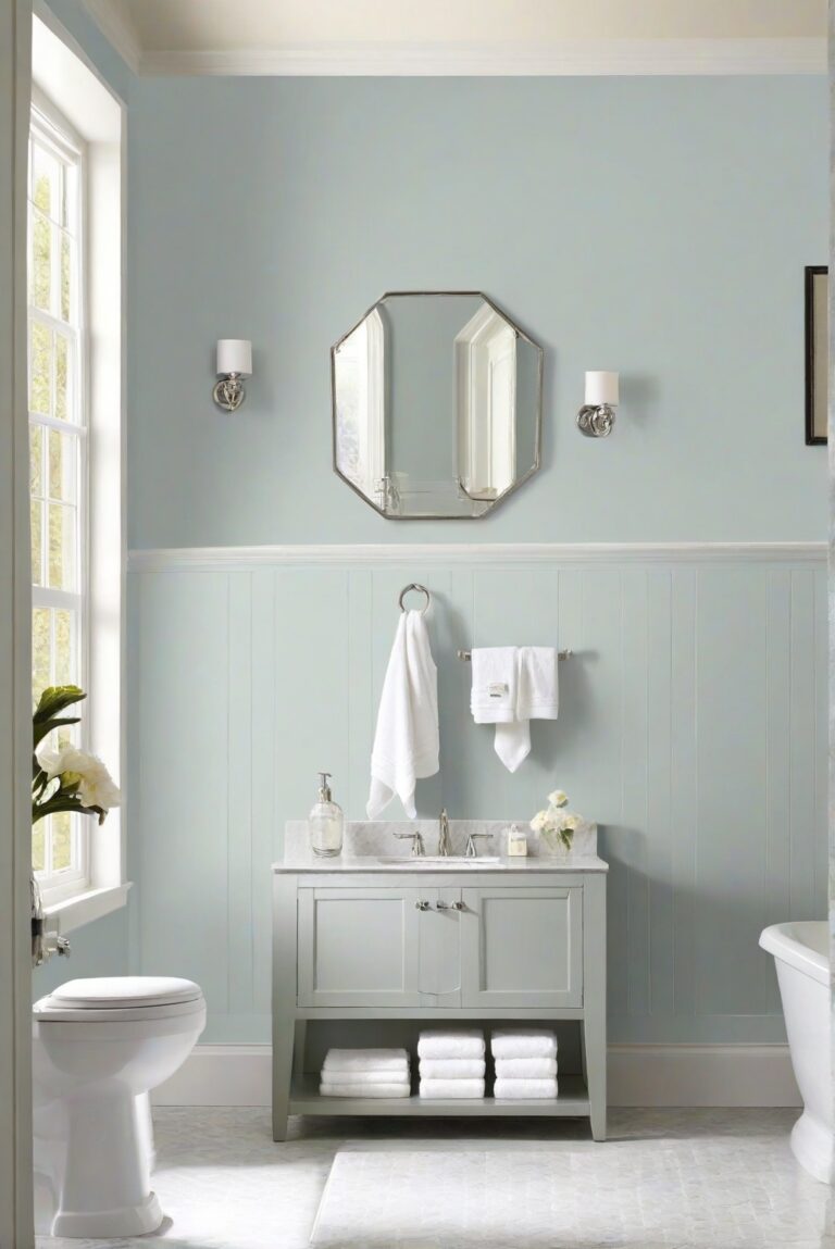 Bathroom Walls: Silver Strand Sw 7057 - 2024 Wall Paint Guide - Home 