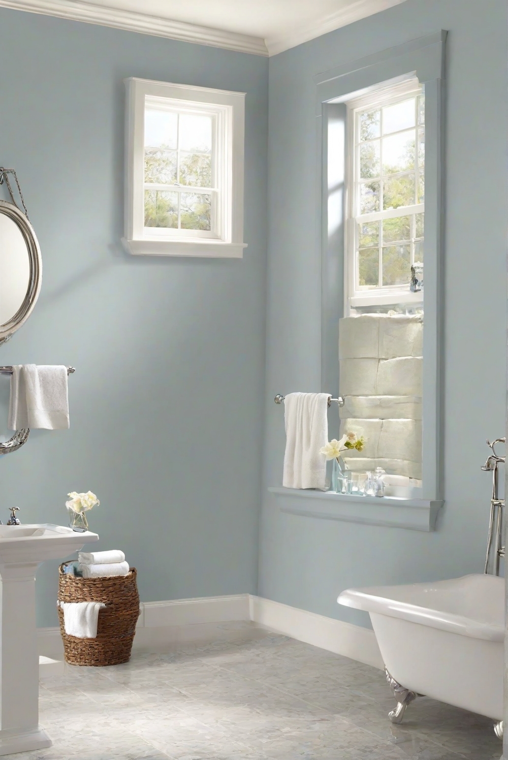 Bathroom Walls: Silvermist SW 7621 - 2024 Wall Paint Guide - HOME ...