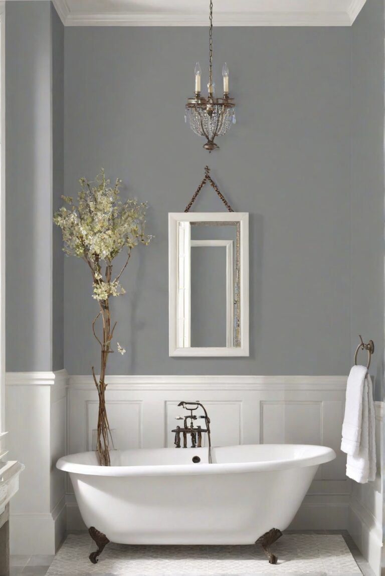 Bathroom Walls: Dorian Gray SW 7017 - 2024 Wall Paint Guide - HOME ...