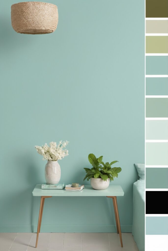 Best 5 Color SW Palettes with Mint Green and Soft Blue for Your Room 2024