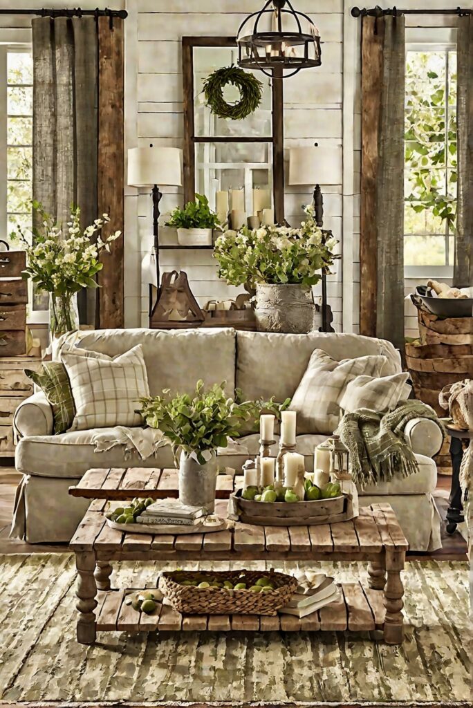 Experience Farmhouse Elegance: Cozy Living Room Inspiration!