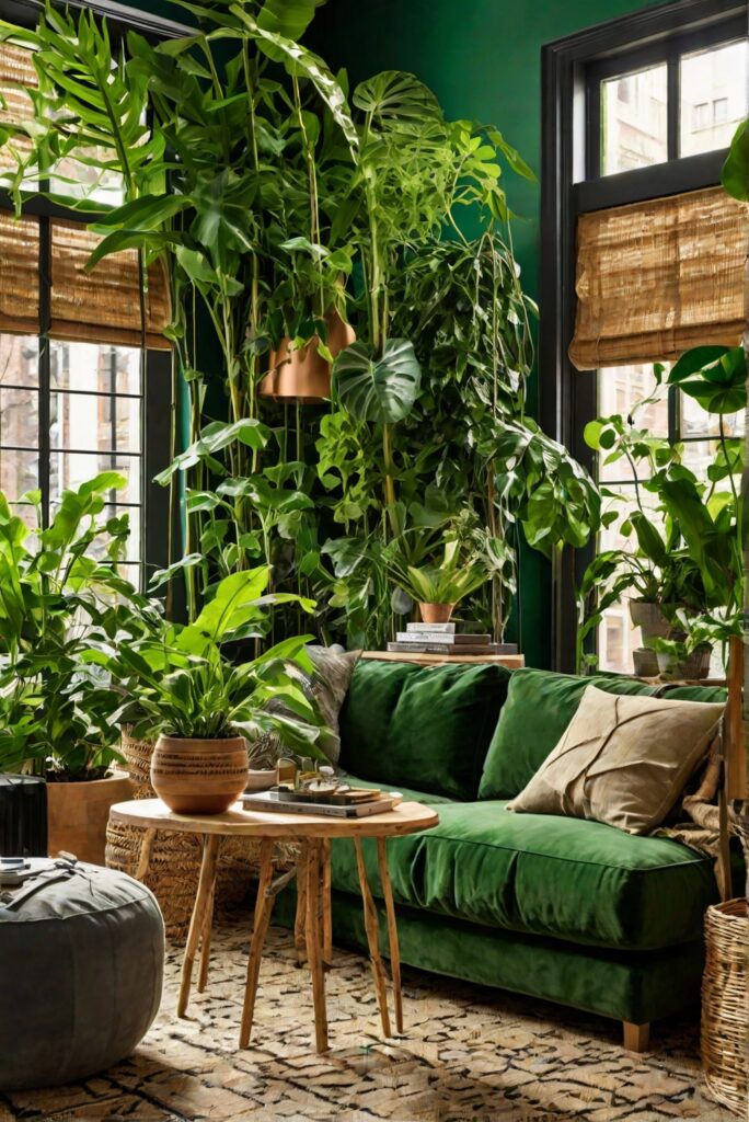 Jungle Oasis at Home: Greenery Galore for Your Living Room Escape!