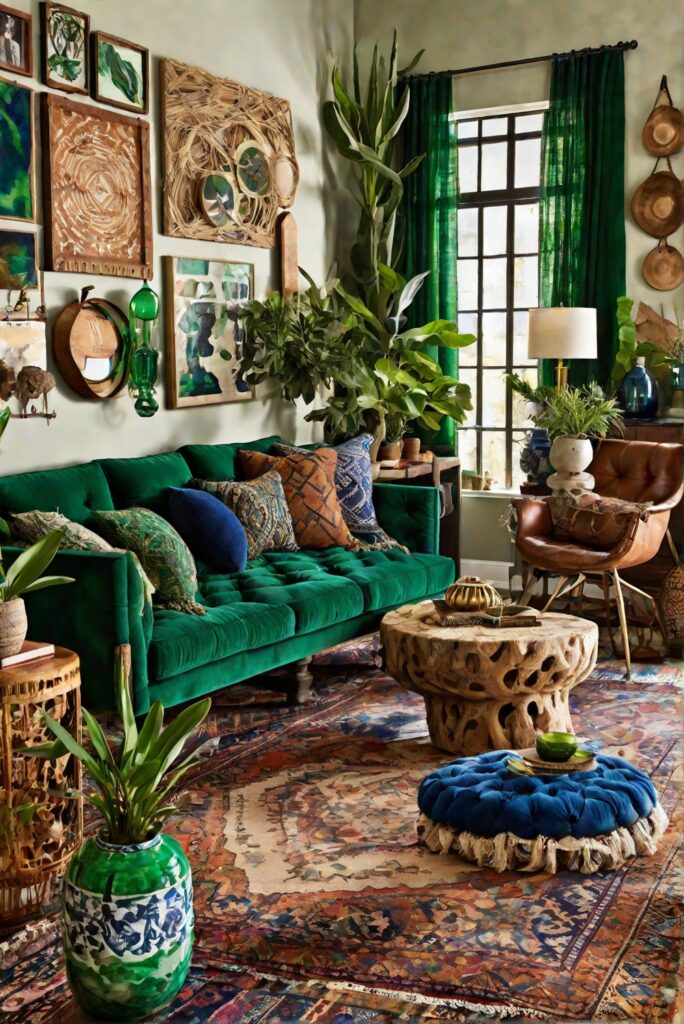 Unleash Boho-Chic Magic in Your Living Room with These Vibrant Hues!
