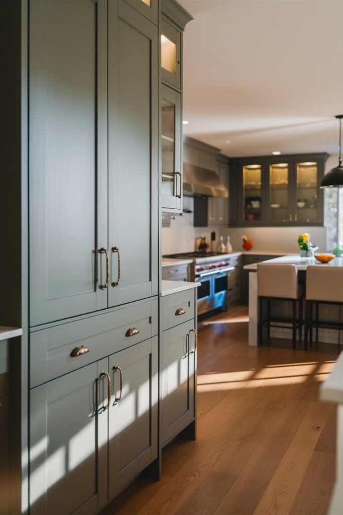 What are storm gray cabinets?