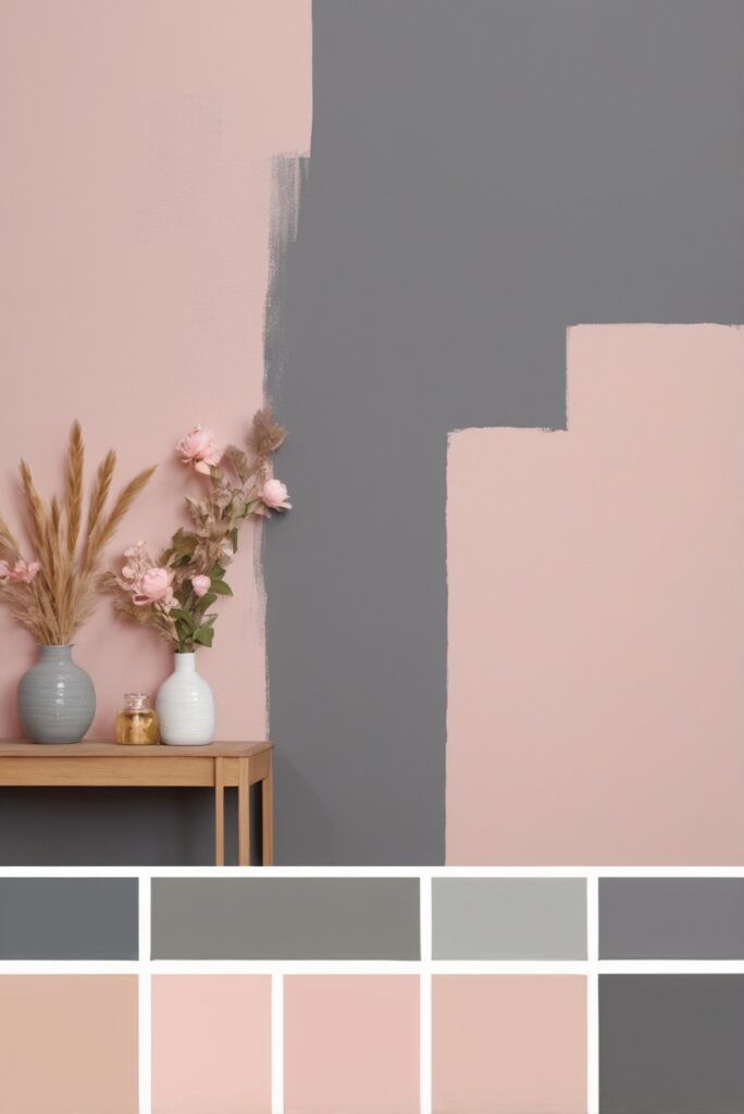 Best 5 SW Palettes Colors with Blush Pink and Charcoal Gray for Your Room 2024