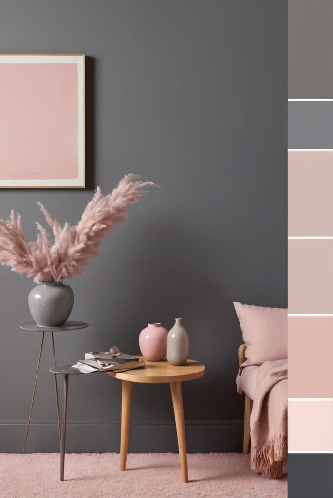 Best 5 SW Palettes Colors with Charcoal Gray and Blush Pink for Your Room 2024