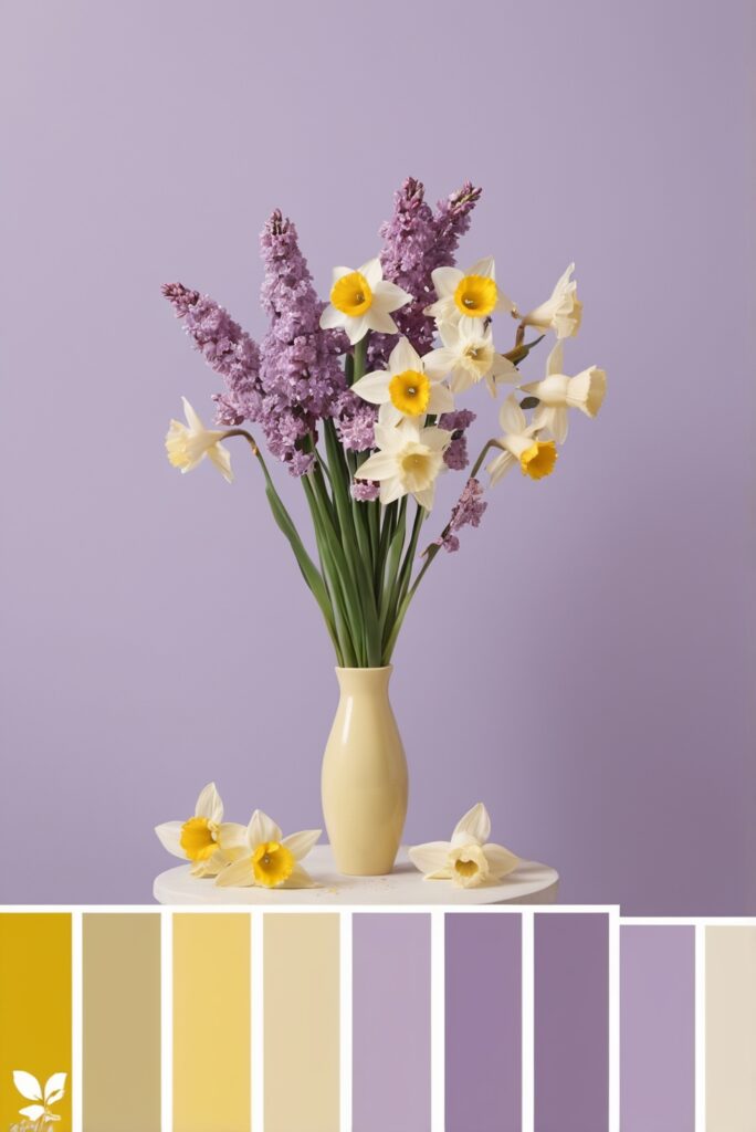 Best 5 SW Palettes Colors with Lilac and Daffodil Yellow for Your Room 2024