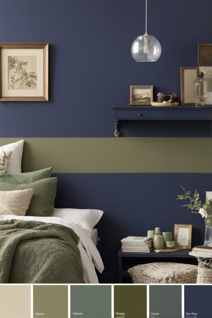 Best 5 SW Palettes Colors with Navy and Olive for Your Room 2024