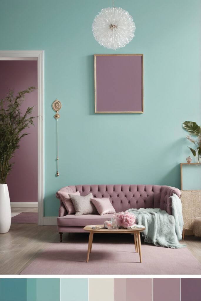 Best 5 SW Palettes colors with Aqua and Mauve for Your Room 2024