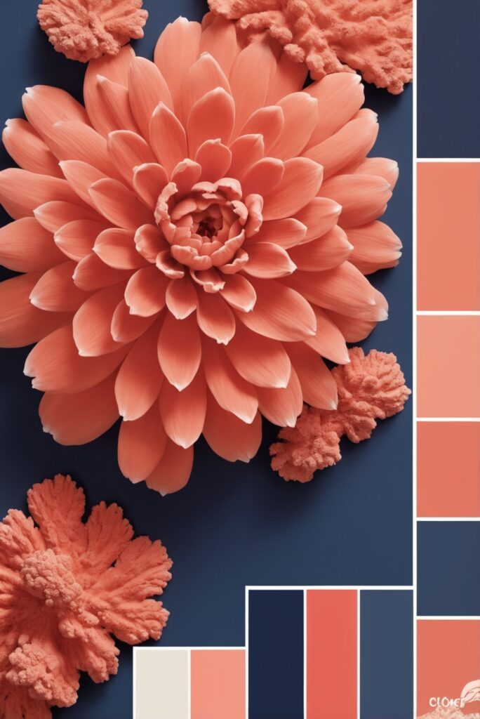 Best 5 SW Palettes colors with Coral, Navy Blue, Bold Choices for Your Room 2024