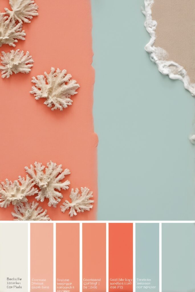 Best 5 SW Palettes colors with Coral, Sky, Beachside Escape for Your Room 2024