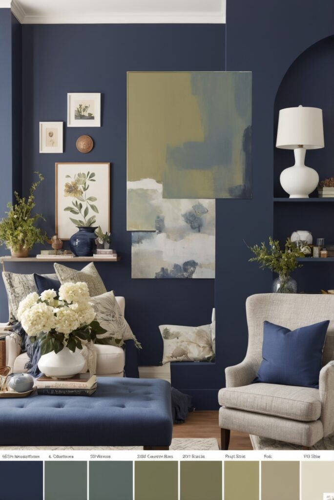 Best 5 SW Palettes colors with Navy and Olive for Your Room 2024